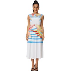 Fishing Lover T- Shirtfish T- Shirt (3) Sleeveless Round Neck Midi Dress