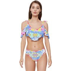 Fishing Lover T- Shirtfish T- Shirt (4) Ruffle Edge Tie Up Bikini Set	