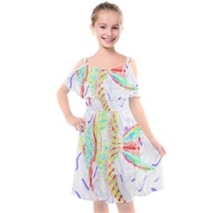 Fishing Lover T- Shirtfish T- Shirt (5) Kids  Cut Out Shoulders Chiffon Dress by maxcute