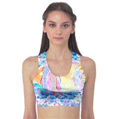 Fishing Lover T- Shirtfish T- Shirt (6) Sports Bra by maxcute