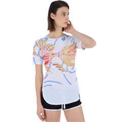 Fishing Lover T- Shirtfish T- Shirt (7) Perpetual Short Sleeve T-shirt by maxcute