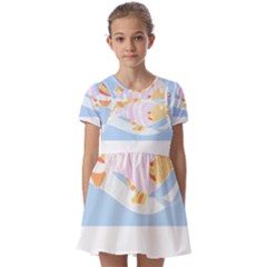 Fishing Lover T- Shirtfish T- Shirt (8) Kids  Short Sleeve Pinafore Style Dress by maxcute