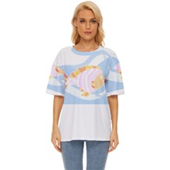 Fishing Lover T- Shirtfish T- Shirt (8) Oversized Basic Tee by maxcute