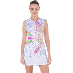 Fishing Lover T- Shirtfish T- Shirt Lace Up Front Bodycon Dress by maxcute