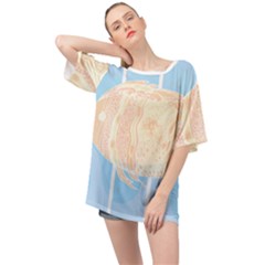 Fishingtshirt T- Shirtfish T- Shirt (1) Oversized Chiffon Top by maxcute