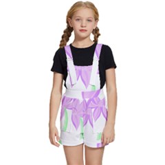 Floral Illustration T- Shirt A Delicate Flower T- Shirt Kids  Short Overalls by maxcute