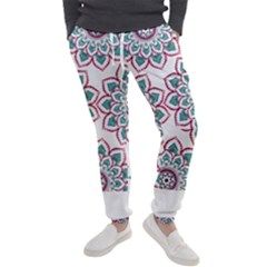 Floral Mandala T- Shirt Colorful Lotus Flower Mandala Art Pattern Men s Jogger Sweatpants by maxcute