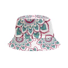 Floral Mandala T- Shirt Colorful Lotus Flower Mandala Art Pattern Inside Out Bucket Hat by maxcute