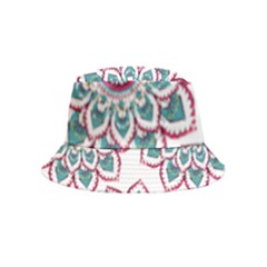 Floral Mandala T- Shirt Colorful Lotus Flower Mandala Art Pattern Inside Out Bucket Hat (kids) by maxcute