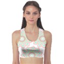 Floral Mandala T- Shirt Pretty Lotus Flower Mandala Art Pattern Sports Bra View1