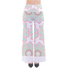 Floral Mandala T- Shirt Pretty Lotus Flower Mandala Art Pattern So Vintage Palazzo Pants by maxcute