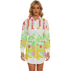 Floral Pattern T- Shirt Floral T- Shirt Womens Long Sleeve Shirt Dress