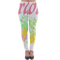 Floral T- Shirt Floral 4 Lightweight Velour Leggings by maxcute