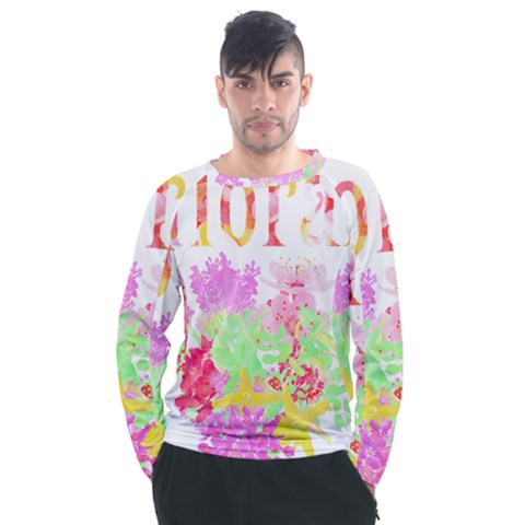 Floral T- Shirt Floral T- Shirt Men s Long Sleeve Raglan Tee by maxcute