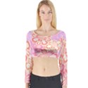 Flower Bouquet T- Shirt Tissue Paper Flower Bouquet T- Shirt Long Sleeve Crop Top View1