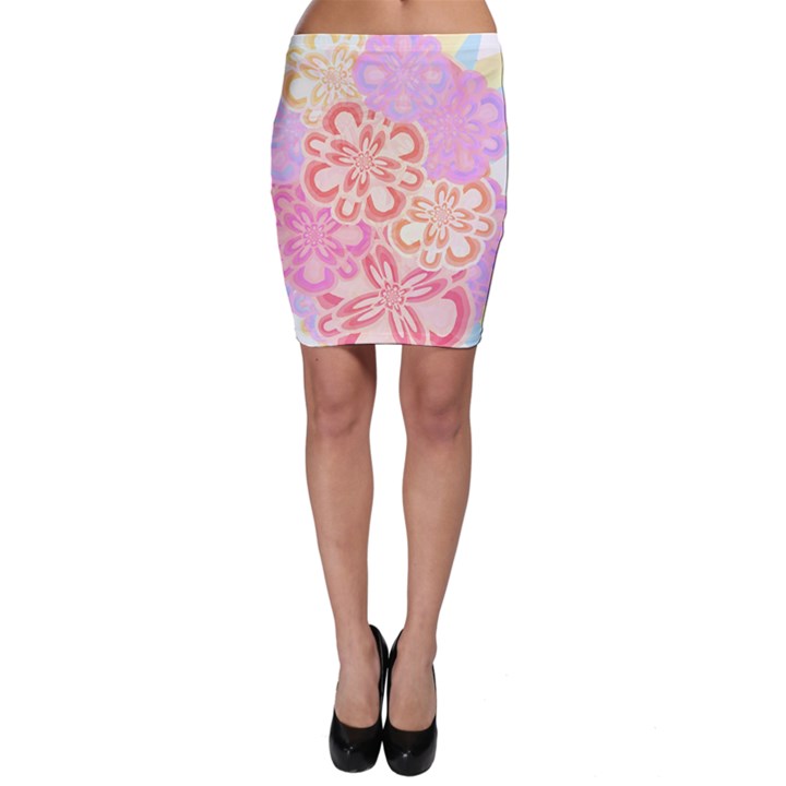 Flower Bouquet T- Shirt Tissue Paper Flower Bouquet T- Shirt Bodycon Skirt