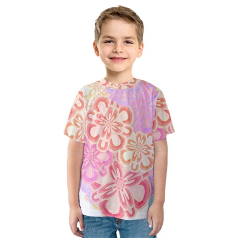 Flower Bouquet T- Shirt Tissue Paper Flower Bouquet T- Shirt Kids  Sport Mesh Tee by maxcute