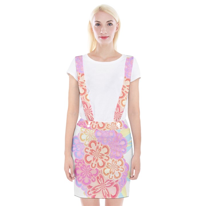 Flower Bouquet T- Shirt Tissue Paper Flower Bouquet T- Shirt Braces Suspender Skirt