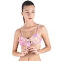 Flower Bouquet T- Shirt Tissue Paper Flower Bouquet T- Shirt Tie Up Cut Bikini Top View1