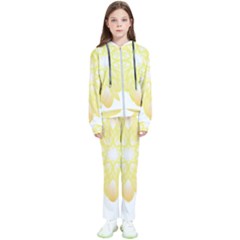 Flower Design T- Shirt Beautiful And Artistic Golden Flower T- Shirt Kids  Tracksuit by maxcute