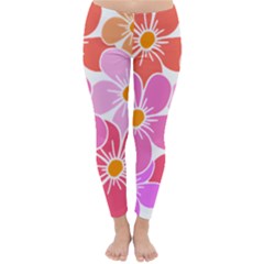 Flower Illustration T- Shirtcolorful Blooming Flower, Blooms, Floral Pattern T- Shirt Classic Winter Leggings by maxcute