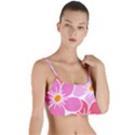 Flower Illustration T- Shirtcolorful Blooming Flower, Blooms, Floral Pattern T- Shirt Layered Top Bikini Top  View1