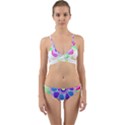 Flower Illustration T- Shirtflower T- Shirt Wrap Around Bikini Set View1