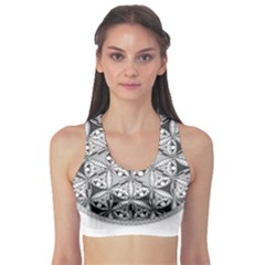 Flower Of Life T- Shirt Flower Of Life Mandala T- Shirt Sports Bra by maxcute