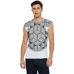 Flower Of Life T- Shirt Flower Of Life Mandala T- Shirt Men s Raglan Cap Sleeve Tee by maxcute