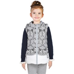 Flower Of Life T- Shirt Flower Of Life Mandala T- Shirt Kids  Hooded Puffer Vest by maxcute