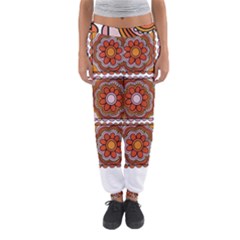 Flower T- Shirt Flower Granny Square Print T- Shirt Women s Jogger Sweatpants by maxcute