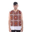 Flower T- Shirt Flower Granny Square Print T- Shirt Men s Basketball Tank Top View1