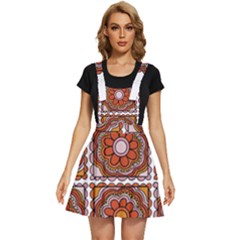 Flower T- Shirt Flower Granny Square Print T- Shirt Apron Dress by maxcute