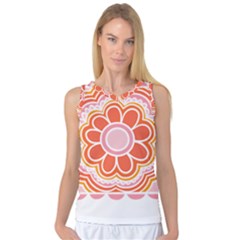 Flower T- Shirt Flower Granny Square T- Shirt Women s Basketball Tank Top by maxcute