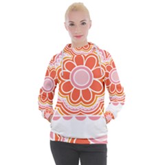 Flower T- Shirt Flower Granny Square T- Shirt Women s Hooded Pullover by maxcute