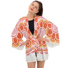 Flower T- Shirt Flower Granny Square T- Shirt Long Sleeve Kimono by maxcute