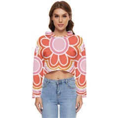 Flower T- Shirt Flower Granny Square T- Shirt Women s Lightweight Cropped Hoodie by maxcute