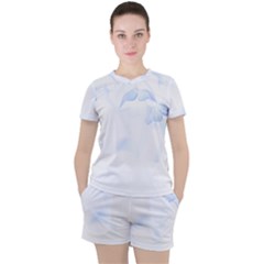 Flower T- Shirt Hellebore Flower T- Shirt Women s Tee and Shorts Set