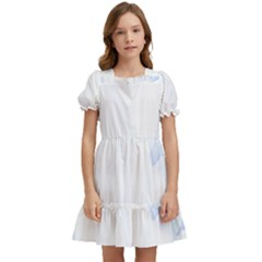 Flower T- Shirt Hellebore Flower T- Shirt Kids  Puff Sleeved Dress