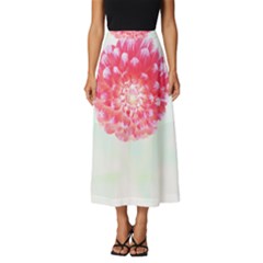 Flower T- Shirtflower T- Shirt Classic Midi Chiffon Skirt