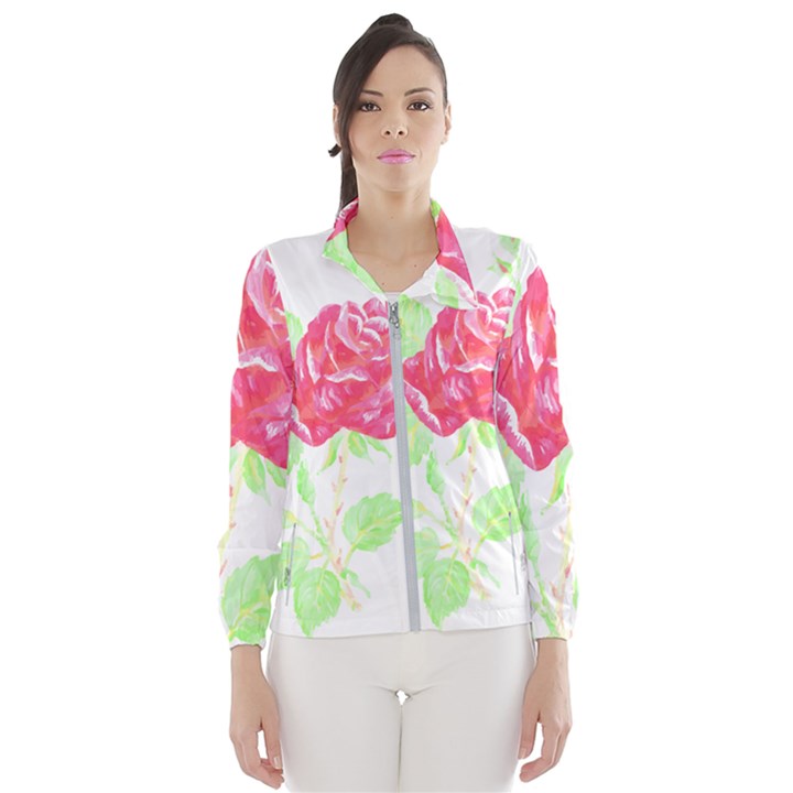 Flowers Art T- Shirtflower T- Shirt (1) Women s Windbreaker