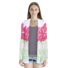 Flowers Art T- Shirtflower T- Shirt (1) Drape Collar Cardigan by maxcute