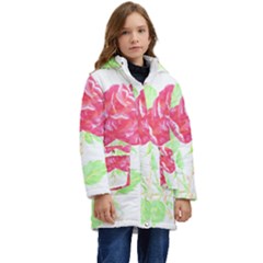 Flowers Art T- Shirtflower T- Shirt (1) Kid s Hooded Longline Puffer Jacket by maxcute