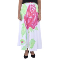 Flowers Art T- Shirtflower T- Shirt (1) Flared Maxi Skirt by maxcute