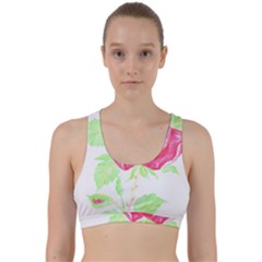 Flowers Art T- Shirtflower T- Shirt (1) Back Weave Sports Bra by maxcute