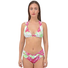 Flowers Art T- Shirtflower T- Shirt (1) Double Strap Halter Bikini Set by maxcute