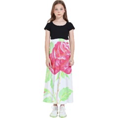 Flowers Art T- Shirtflower T- Shirt (1) Kids  Flared Maxi Skirt by maxcute