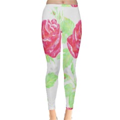 Flowers Art T- Shirtflower T- Shirt (1) Inside Out Leggings by maxcute