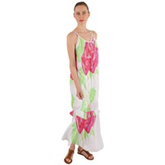 Flowers Art T- Shirtflower T- Shirt (1) Cami Maxi Ruffle Chiffon Dress by maxcute