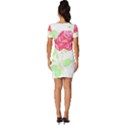 Flowers Art T- Shirtflower T- Shirt (1) Fitted Knot Split End Bodycon Dress View4